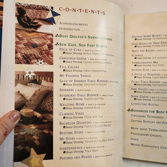 Thimbleberries Guide for Weekend Quilters 1999 Quilt Pattern Book by Jensen - Picture 6 of 10